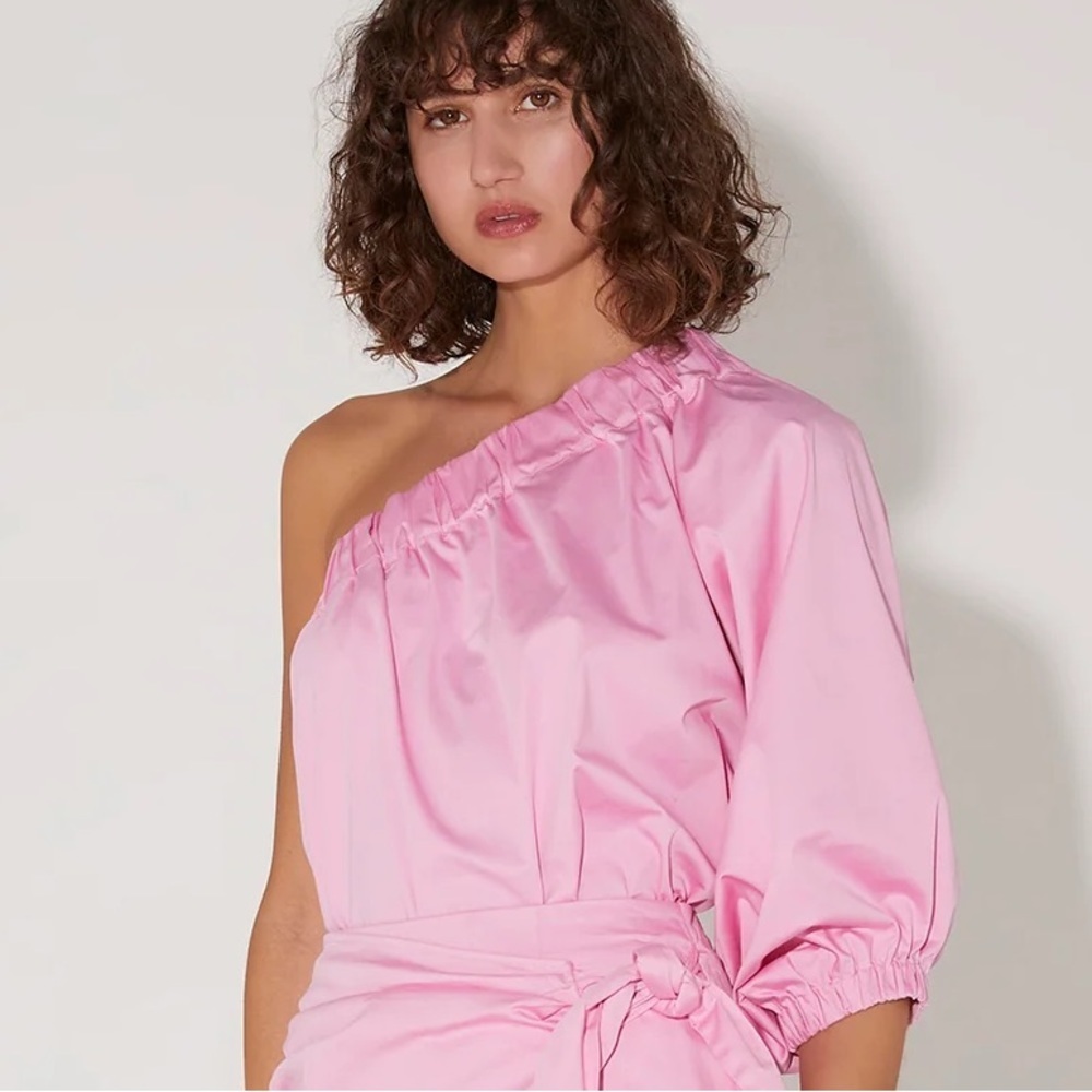 Hansen & Gretel FORMOSA ONE SHOULDER TOP PRISM PINK
